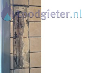 Loodgieter Leiding doorboord Leiding doorboord