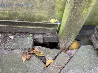 Loodgieter Reparatie riool Verzakking riolering voortuin